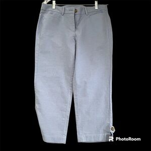 Talbots Light Blue Slacks, Perfect Skimmer, Size 6, Cotton Blend, Pre-Owned